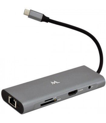 HUB ADAP 9x1 Tipo C MTEK HC-901 USB HDMI/3USB/RJ45