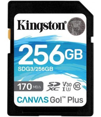 MEM SD CARD 256GB KINGSTON CANVAS C10 V30 C/ADAP