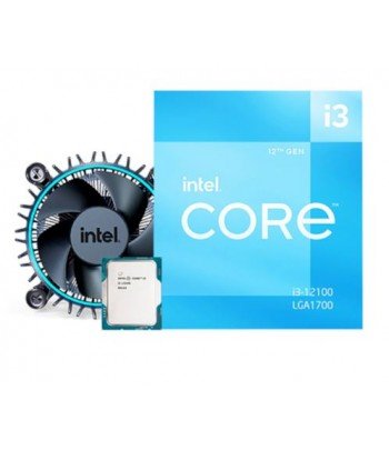 CPU INTEL 1700 i3-12100 3.3GHZ 12MB C/ COOLER BOX.