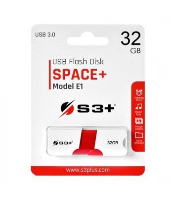 PENDRIVE  32GB S3+ 32GB SPACE+ S3PD3003032BK .