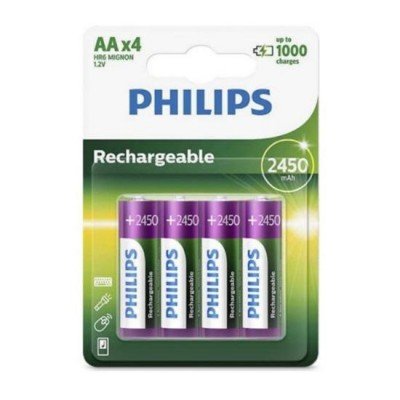 PILHA RECARR. PHILIPS AAA 4...