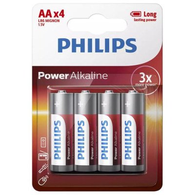 PILHA PHILIPS AA LR6-P4B/97...