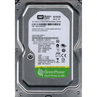 HD SATA3 1TB WD WD10EURX...