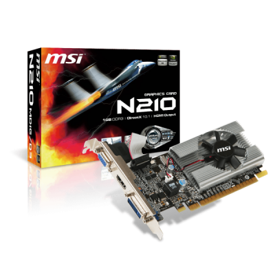 VGA  1GB N210 MSI DDR3...